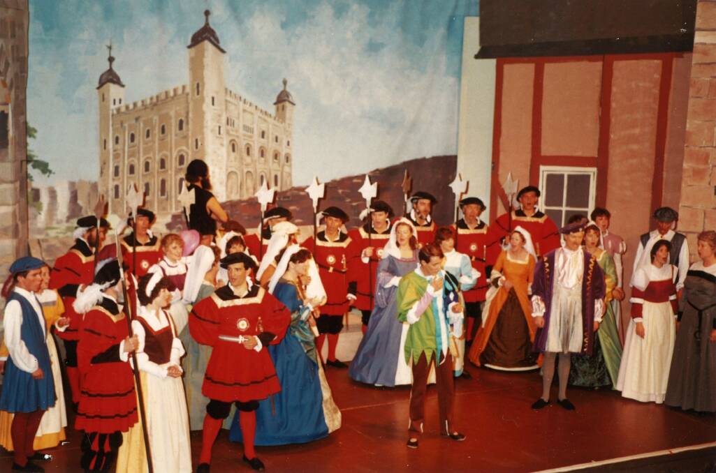 Queanbeyan Players' "The Yeoman of the Guard" (1986) Photo: Trevor Roach