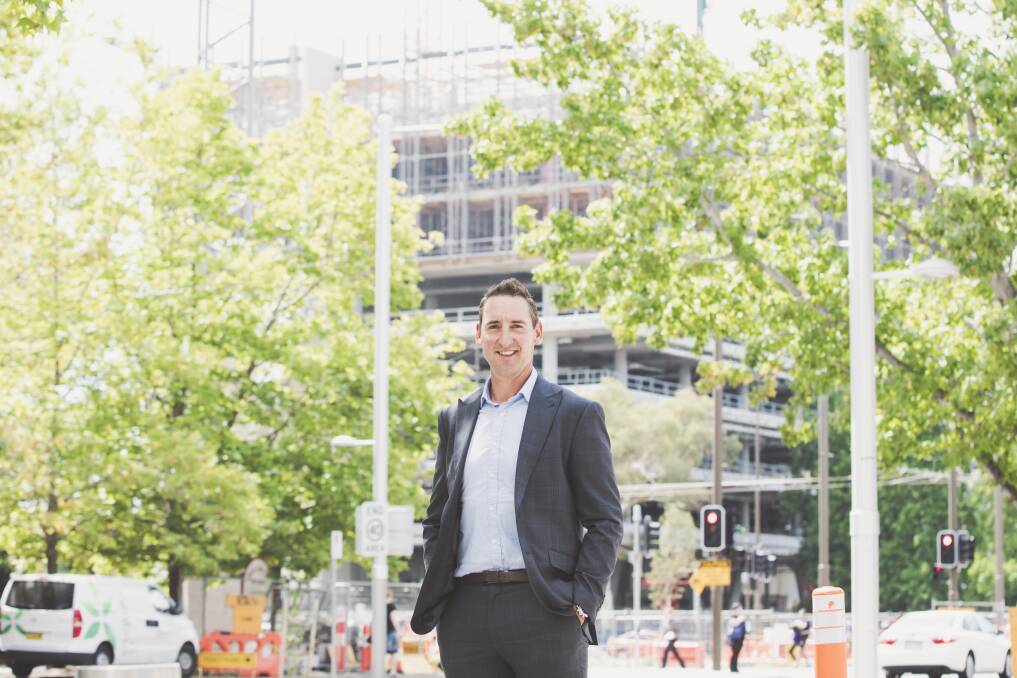 Viillage Building Company's chief executive Travis Doherty, pictured above, is the ACT Property Council's new president.  Photo: Jamila Toderas