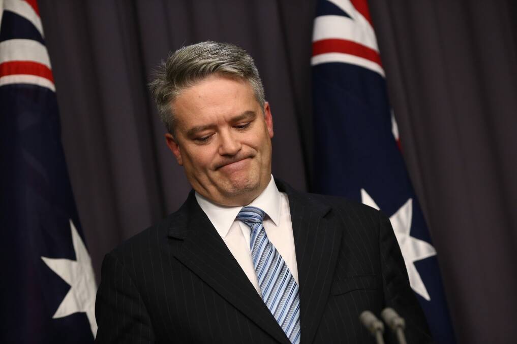 "We don't believe it is sensible to pursue so called stimulus spending," says Finance Minister Mathias Cormann. Photo: Andrew Meares