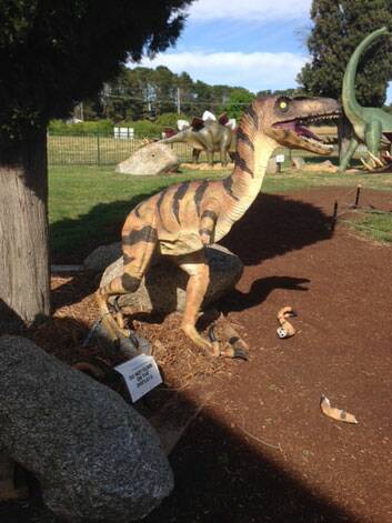 There are replacement pats for some of the damaged dinosaurs. Photo: Supplied