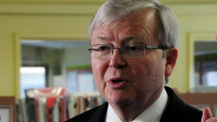Prime Minister Kevin Rudd has moved to distance himself from an ICAC report into alleged corruption in NSW Labor. Photo: Penny Stephens