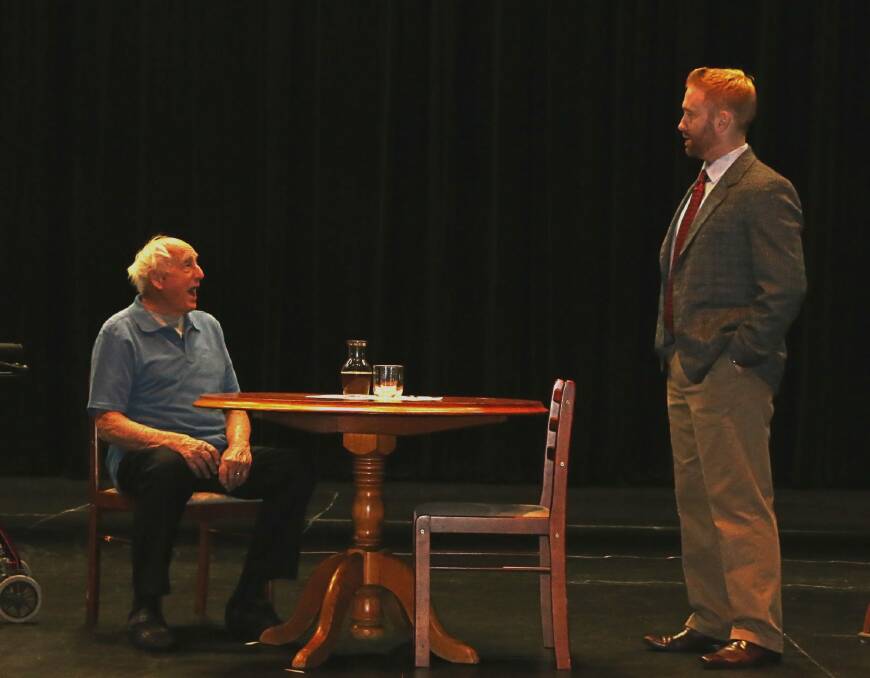 "Tuesdays with Morrie": Graham Robertson, left and Dave Evans.  Photo: Andrew Sadow