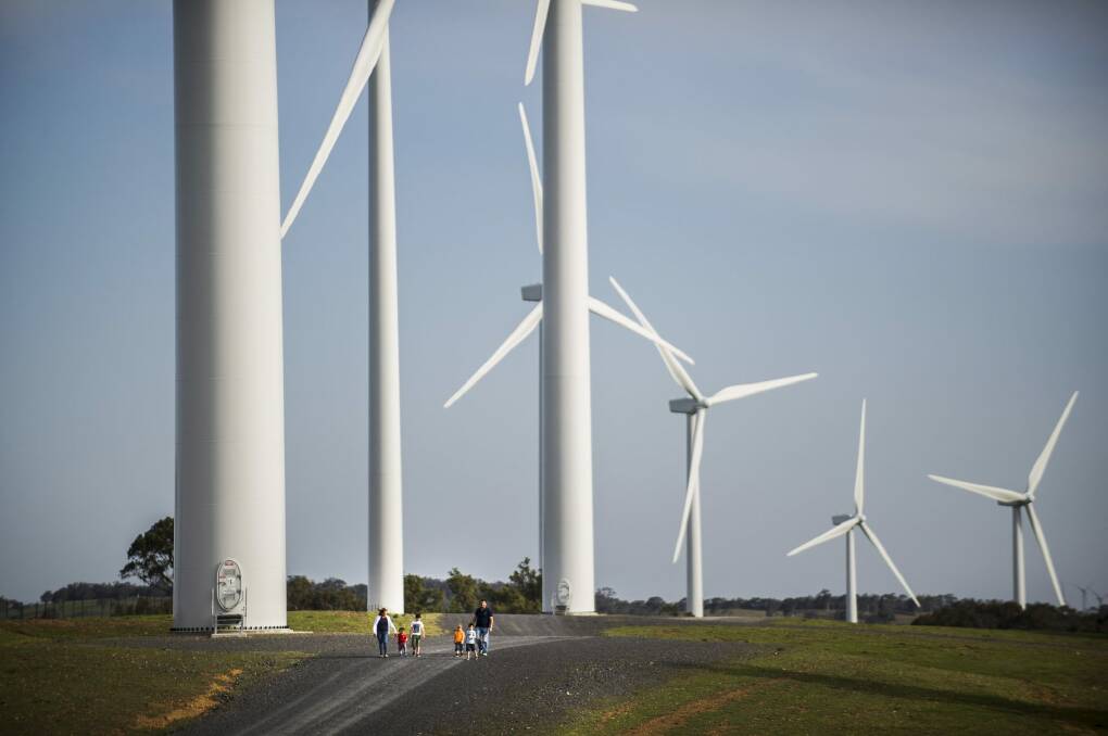 The ACT aims to source 90 per cent of Canberra's electricity from renewable energy by 2020. Photo: Rohan Thomson