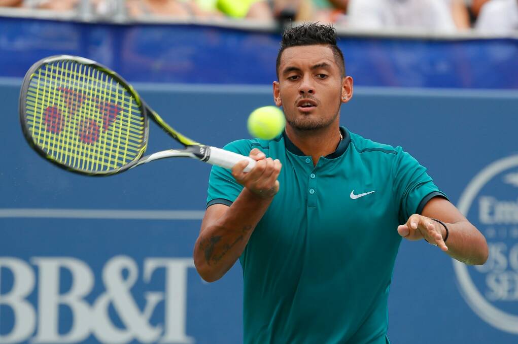 Nick Kyrgios has helped boost the popularity of tennis in Canberra. Photo: Getty Images