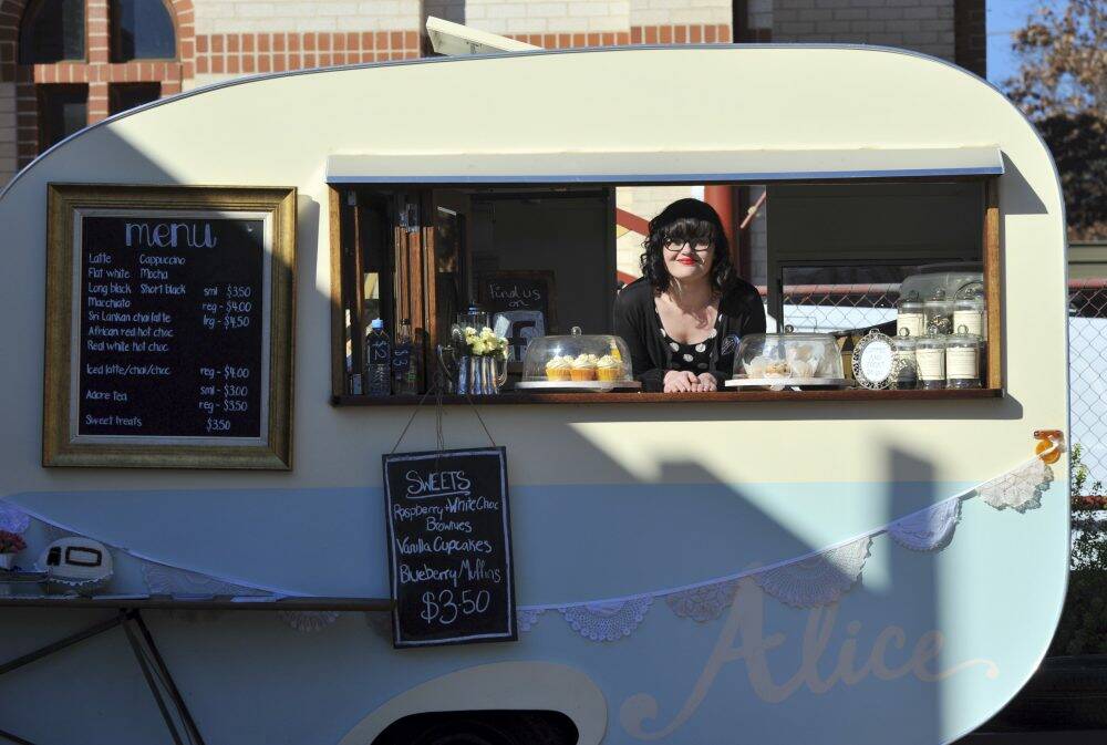Erin Swinsburg, owner/manager of My Sweet Alice Vintage Cafe. Photo: Graham Tidy