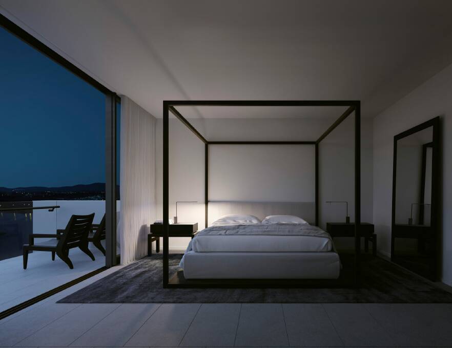 Artist's impression of a penthouse bedroom. Photo: Supplied
