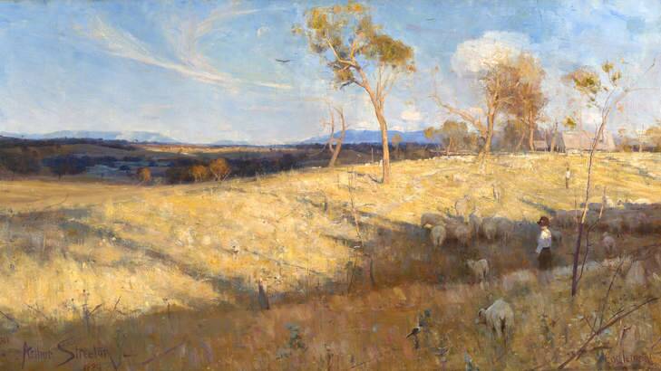 There's more than meets the eye in Arthur Streeton's <I>Fire's On</I>, in the Art Gallery of NSW.