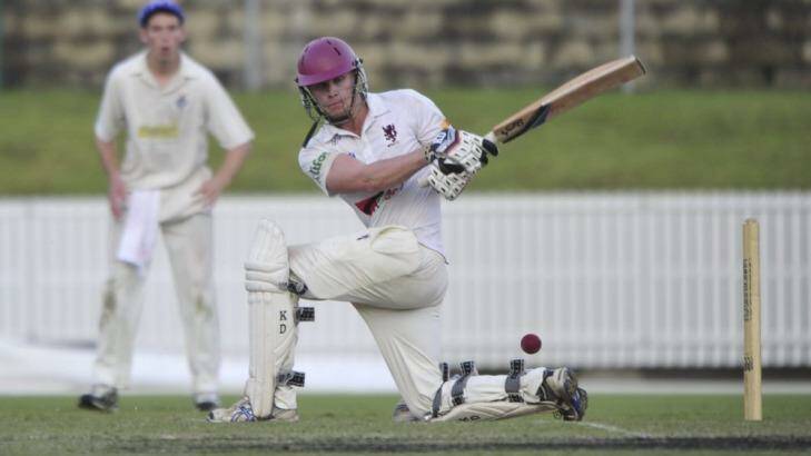 Wests-UC's Adam Hewitt provided a steadying knock on Sunday to help his team to the title. Photo: Melissa Adams