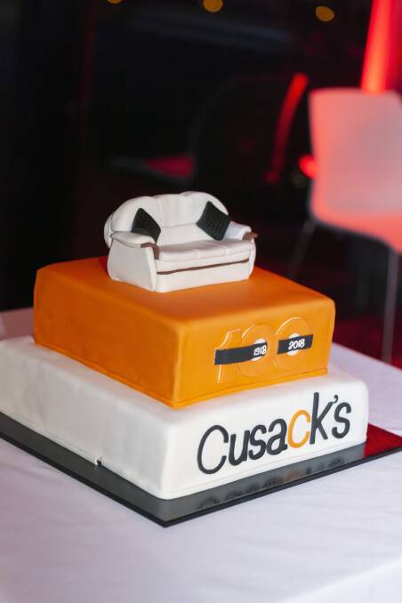 The birthday cake for Cusacks' centenary celebrations at the National Arboretum
 Photo: Supplied