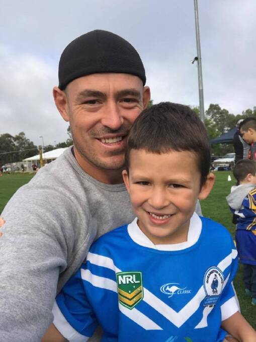 Star-studded footsteps: Jett is taking the lead from dad Terry Campese. Photo: Supplied
