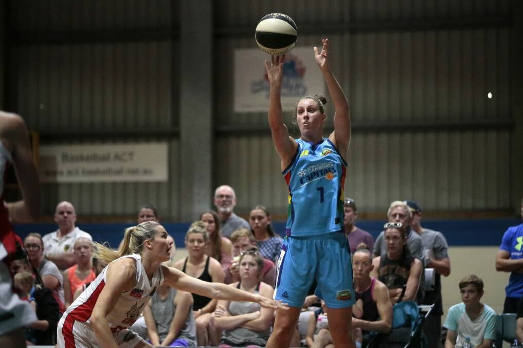 Canberra Capitals player Stephanie Talbot returned to Canberra this week after a tour of Brazil with the Opals. Photo: Jeffrey Chan