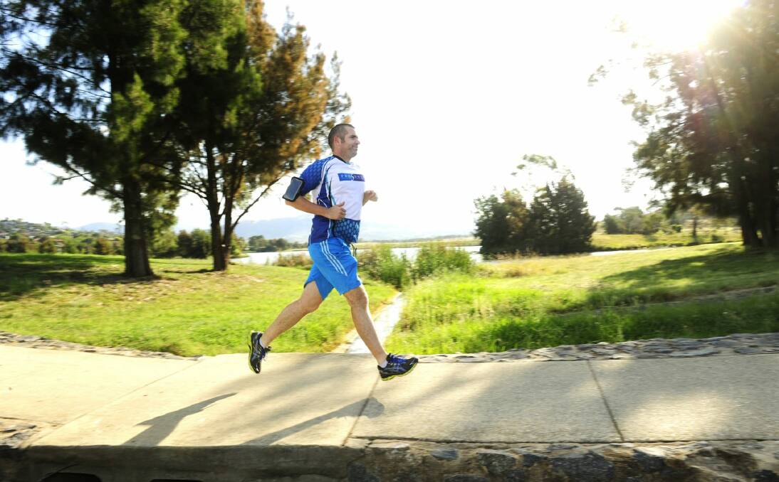 Jason McNamara of Gordon has lost 40 kilograms and will compete in the Canberra Running Festival half marathon. Photo: Melissa Adams