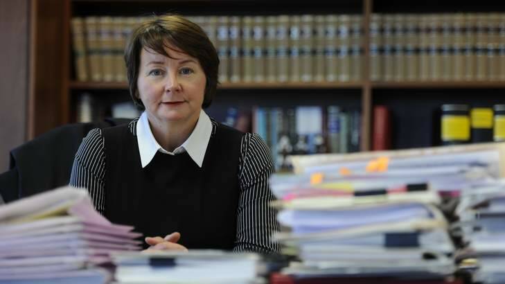 ACT Chief Magistrate Lorraine Walker in her office. Photo: Lannon Harley