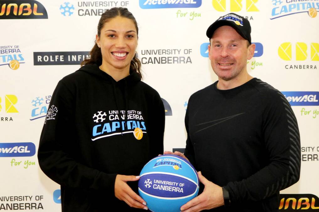 Chevannah Paalvast has linked up with Paul Goriss at the Canberra Capitals. Photo: Vanessa Lam, University of Canberra