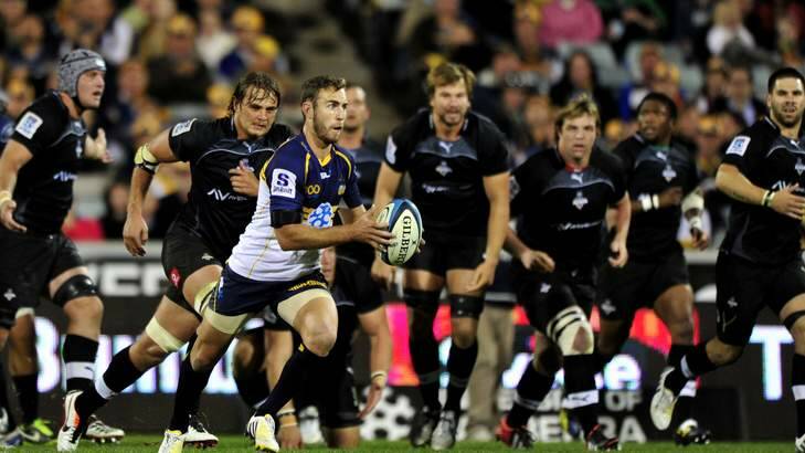 Brumbies Nic White in action against the Kings at Canberra Stadium in April. Photo: Jay Cronan