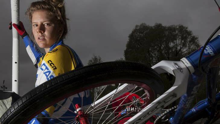 BMX racer Harriet Burbidge-Smith, 16. Photo: Katherine Griffiths