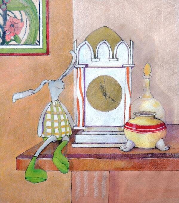 .<i>Jen's Clock</I>, Roz Dibley, Bungendore Fine Art, November 2016. Photo: Supplied