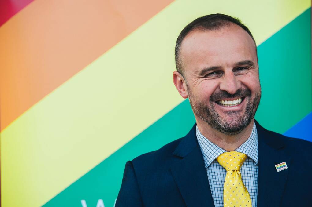 ACT Chief Minister Andrew Barr has ruled out running for Canberra's new federal seat. Photo: Rohan Thomson
