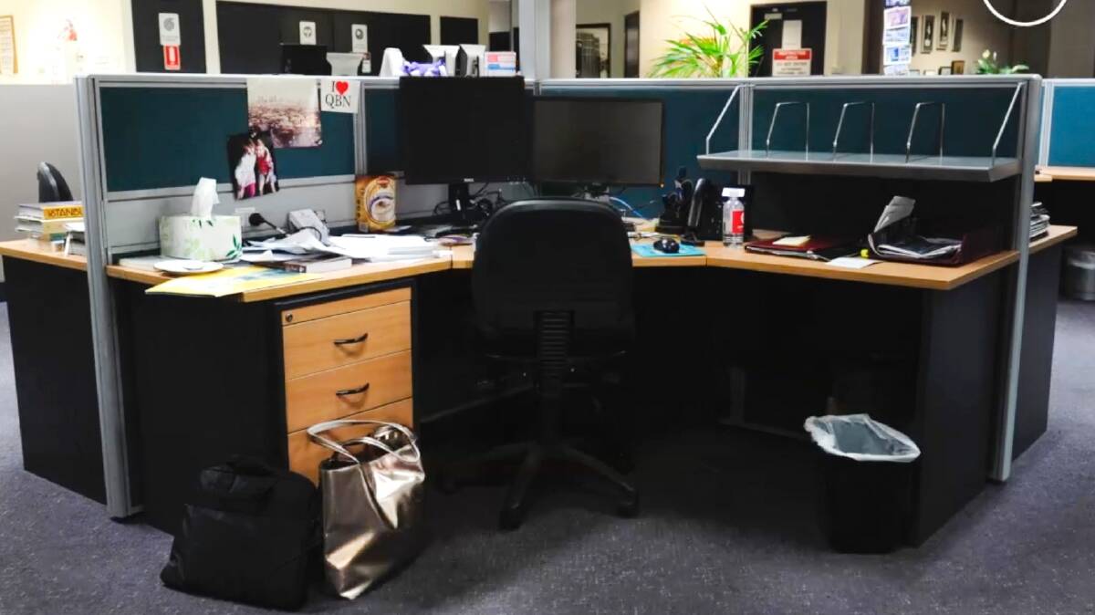 The Canberra Times cubicle before its extreme makeover. Photo: Rohan Thomson
