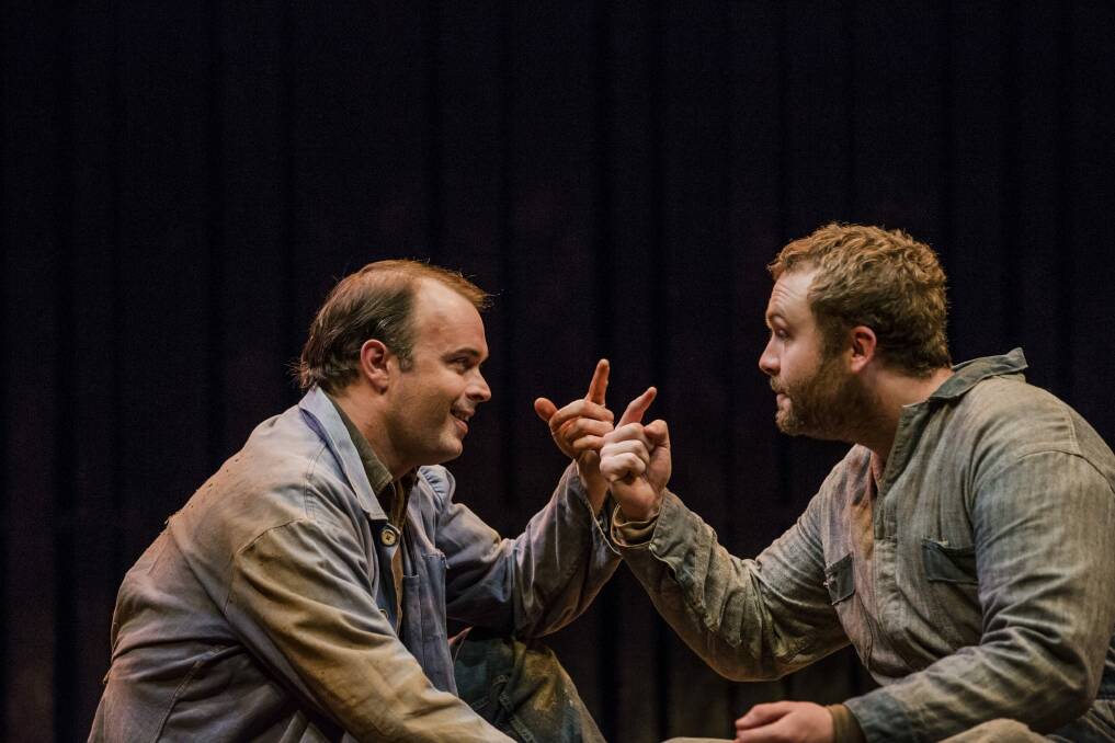 George and Lennie, in <i>Of Mice and Men</i>, are a pair of itinerant workers with a dream. Photo: Jamila Toderas