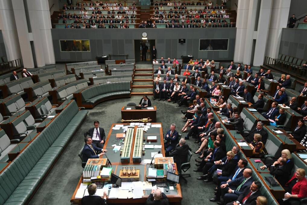 Overview of the final vote on the Marriage Amendment Bill in the House of Representatives at Parliament House in Canberra. Photo: AAP