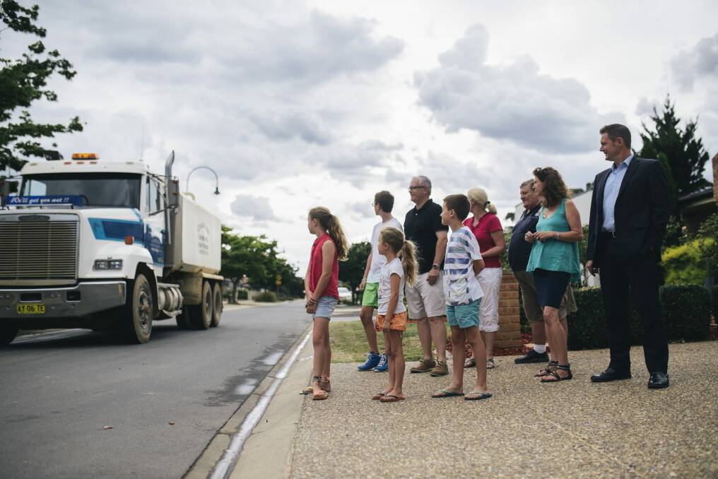 Residents of Strayleaf Cresent in Gungahlin are unhappy about water trucks using the street continuously.


  Photo: Rohan Thomson