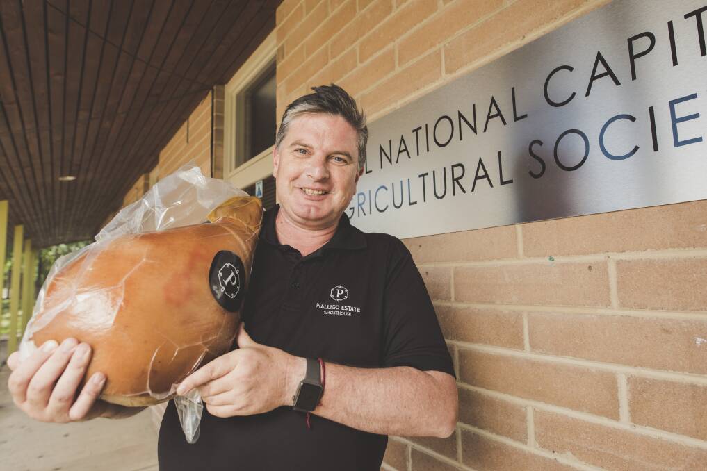 Forget fairy floss and cheese on a stick, Pialligo Estate general manager Charlie Costello is bringing cured meat and wine to the 2019 Royal Canberra Show. Photo: Jamila Toderas