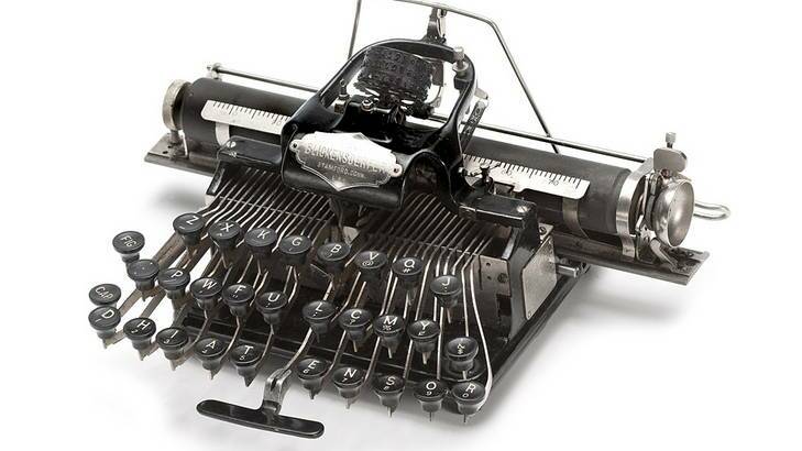 Robert Messenger's typewriters Photo: Rob Little Digital Images