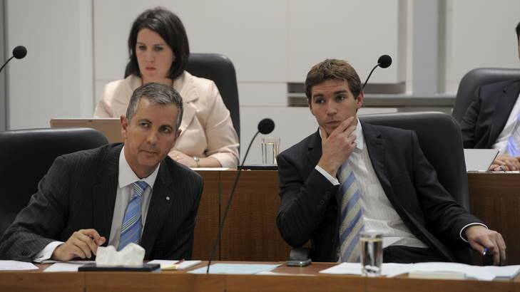 Priority ... Jeremy Hanson, left, is calling for an auditor of emergency wait times at the hospital. Photo: Graham Tidy