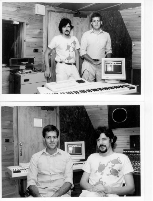 Peter Vogel and Kim Ryrie   and their landmark 1979 invention, the Fairlight CMI (or Computer Musical Instrument) Courtesy: NATIONAL FILM AND SOUND ARCHIVE Photo: National Film and Sound Archive