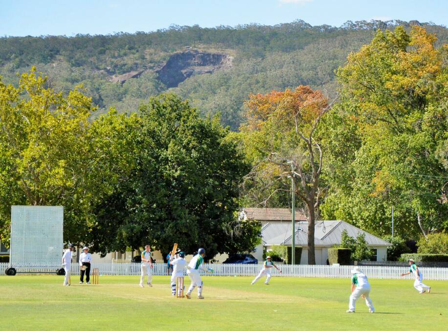 Picturesque Bradman Oval backed by Mt Gibraltar and one of its hallmark quarry scars. Photo: Tim the Yowie Man