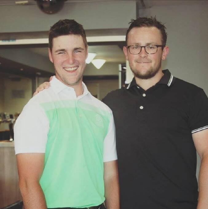 Canberra golfer Jake Davies (left) is in the NSW Open. Photo: Facebook