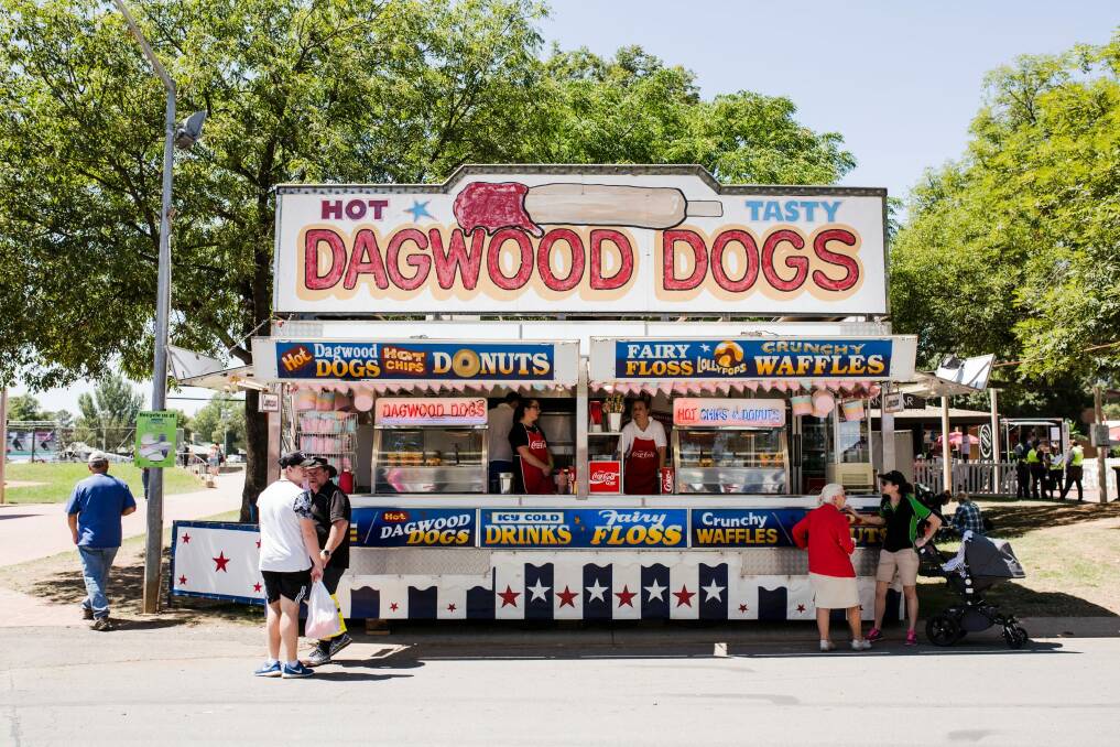 No show experience is complete without a Dagwood Dog. Photo: Jamila Toderas