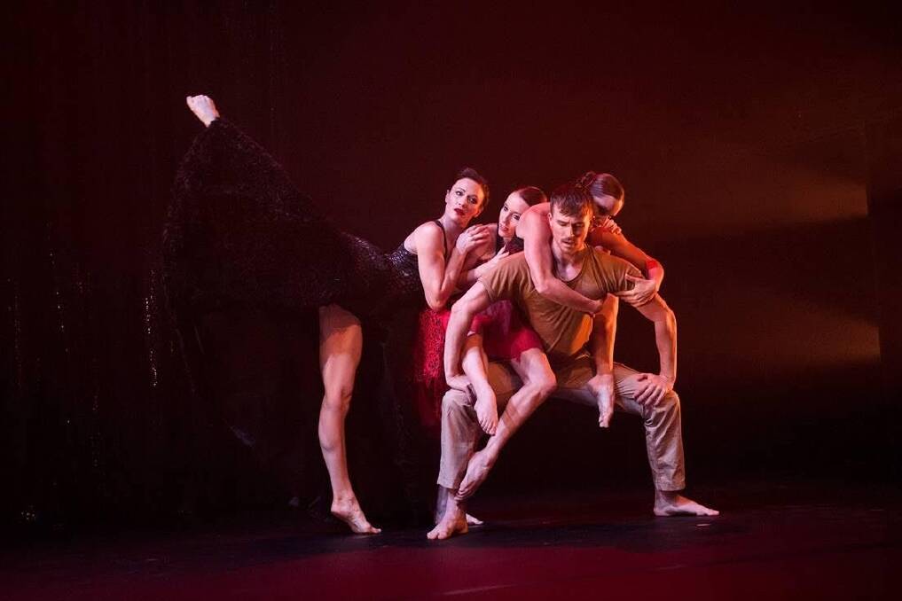 "Carmen Sweet" from left, Elise May, Michelle Barnett, Riannon McLean and Jack Ziesing.  Photo: Dylan Evans