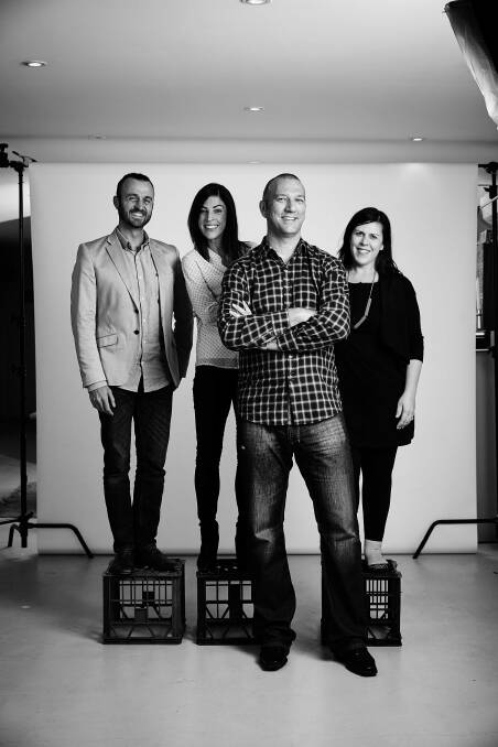 The Nation Canberra team (left to right) Phil Selby, Julia Unwin, John Attard and Gabrielle DAmbrosio. Photo: Supplied
