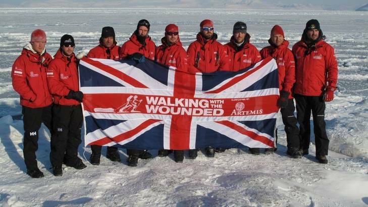 Walking with the Wounded 2011 expedition to the north pole, with Prince Harry. Photo: Supplied