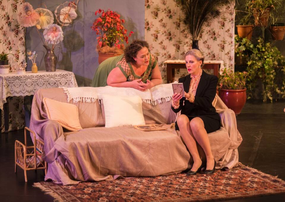 Jordan Best, left as Olive and Andrea Close as Pearl in Summer of the Seventeenth Doll.  Photo: Captured Moments