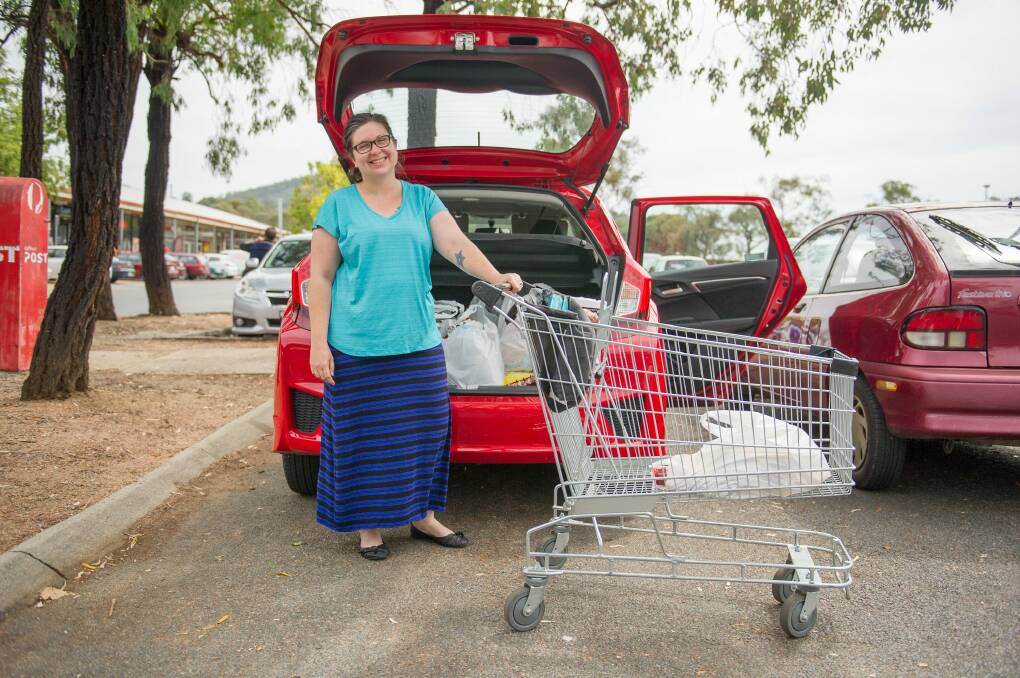 Belinda Black, of Oxley, says she has managed to go 18 months without shopping at Coles or Woolworths and plans to continue that despite the sale of the Wanniassa Supabarn to Coles. Photo: Jay Cronan