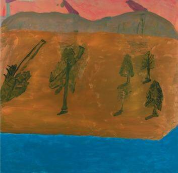 Idris Murphy "Fallen pines at Gallipoli from the Dardenelles", 2014. Photo: Courtesy the artist and King Street Gallery, Sydney