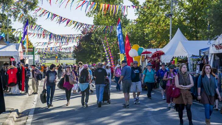 The National Folk Festival is on this long weekend. Photo: Rohan Thomson