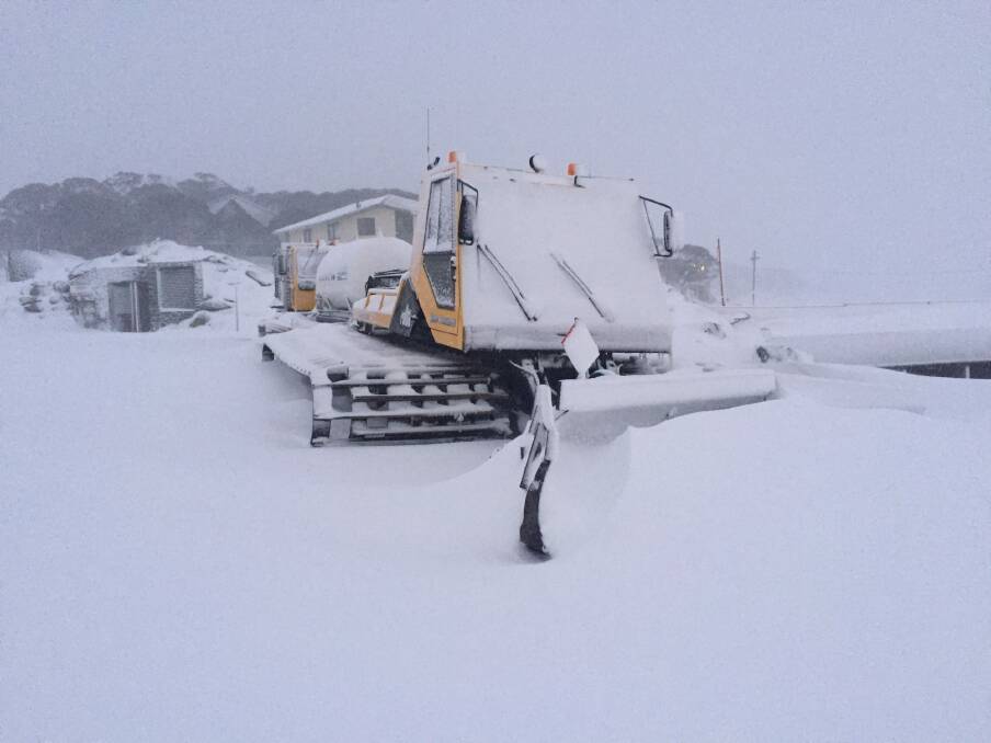 The snowfall has been the largest of the season so far.  Photo: Perisher