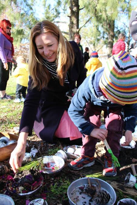 Sport and Recreation Minister Yvette Berry launches Nature Play, an initiative to get children outdoors more.  Photo: Supplied