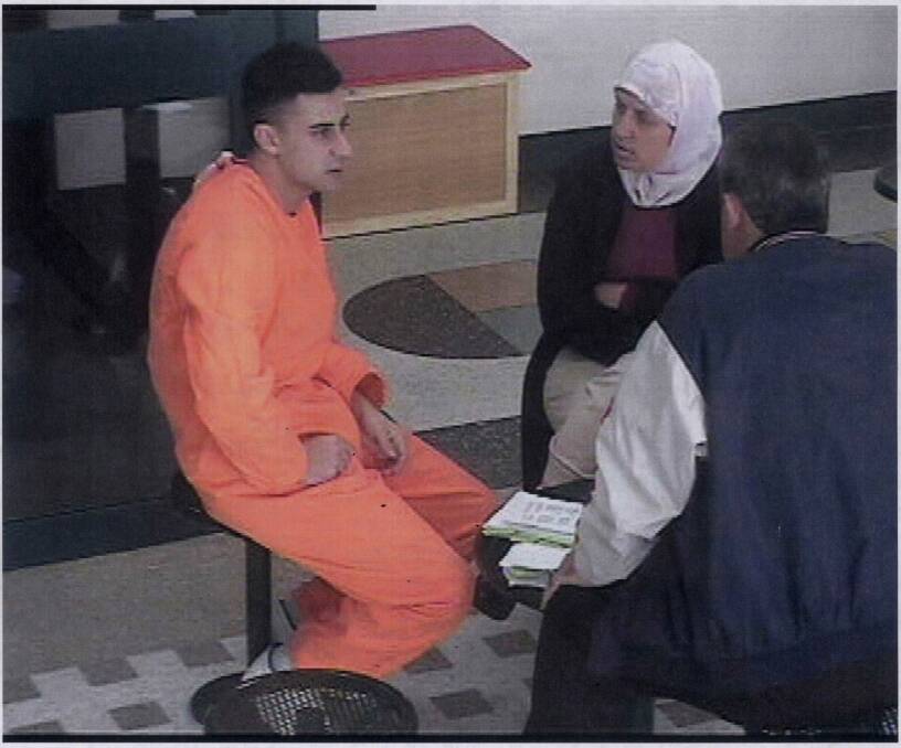Gang rapist Bilal Skaf, left, in Goulburn jail.  Photo: Goulburn Correctional Centre