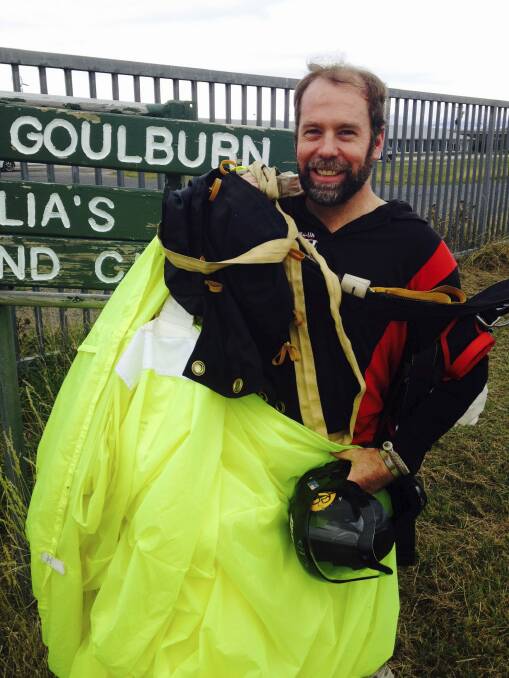 Tony Kaine from Adrenalin Skydive in Goulburn. Photo: Supplied