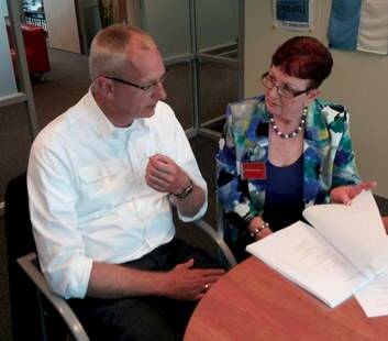 ACT Labor MLA Mary Porter in Holland with Gert van Dijk from the Royal Dutch Medical Association.