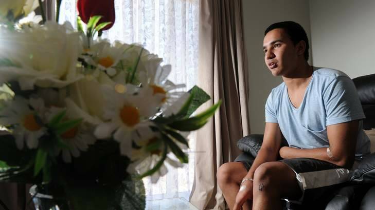Hit and run victim, 18-year-old Navjot Sekhon speaks about his traumatic experience last weekend. Photo: Graham Tidy