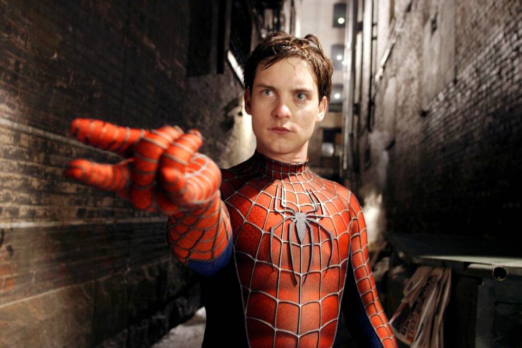 Actor Tobey Maguire portrays Peter Parker/Spider-Man in a scene from the new action film "Spider-Man 2," which opens June 30, 2004 in the United States. The film is based on the exploits of the famous Marvel comic book character. NO SALES REUTERS/Melissa Moseley/Columbia Pictures/Handout spiderman two Photo: HO