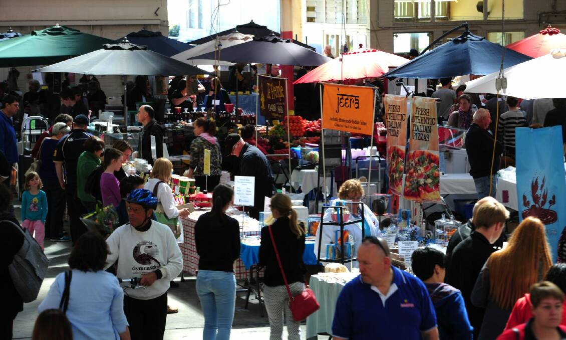 The Old Bus Depot Markets have become part of Canberra's cultural calendar. Photo: Melissa Adams