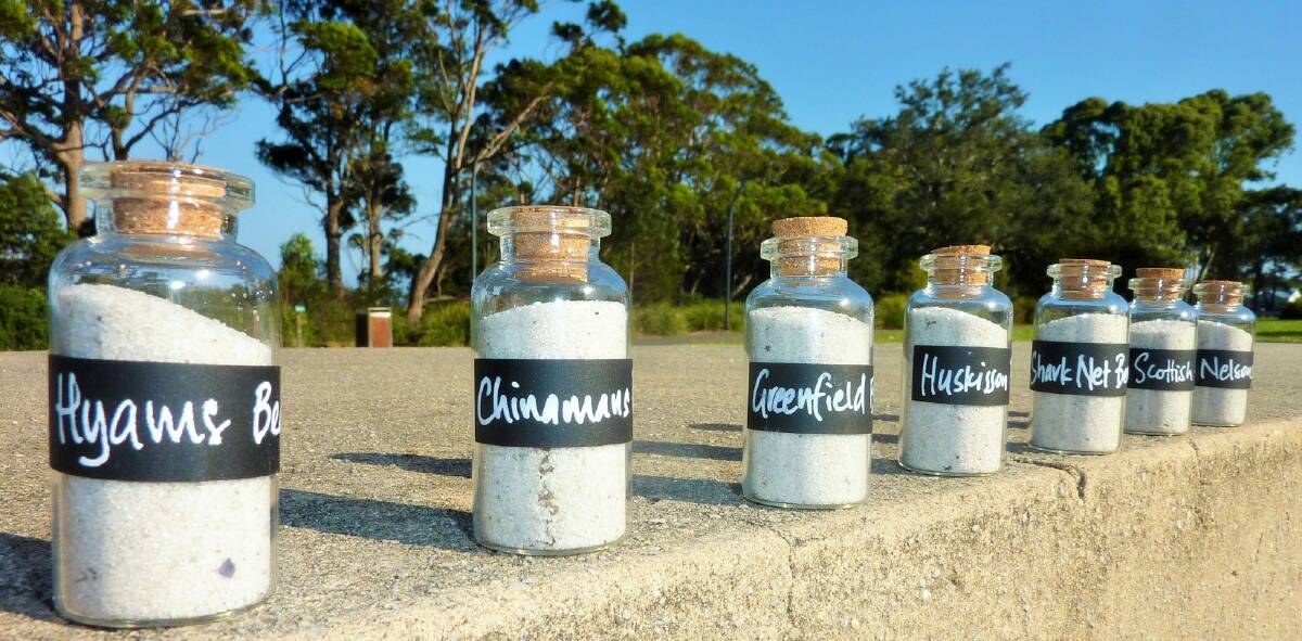 Some of the white sands of Jervis Bay. Which do you think is the whitest?   Photo: Tim the Yowie Man