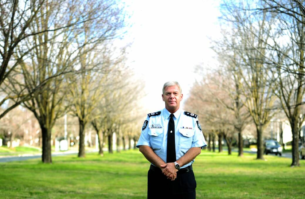 Chief Police Officer Rudi Lammers is determined to reduce family violencece and will host a White Ribbon fundraiser on Friday. Photo: Melissa Adams